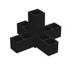 ΠΕΝΤΑΠΛΟΣ ΣΥΝΔΕΣΜΟΣ 20x20 / ΜΑΥΡΟ